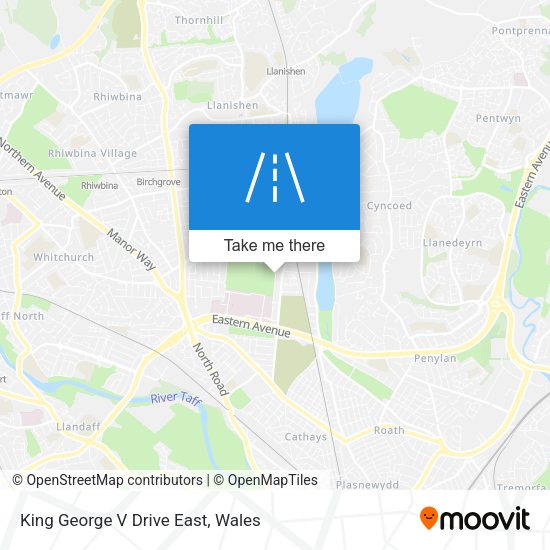 King George V Drive East map