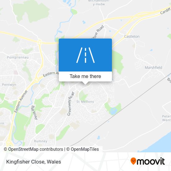 Kingfisher Close map