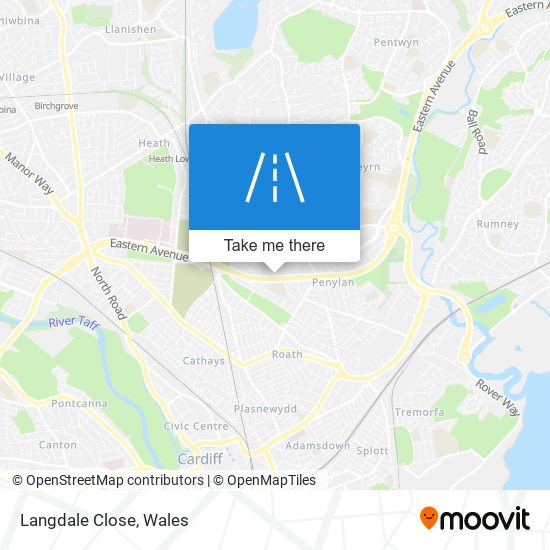 Langdale Close map