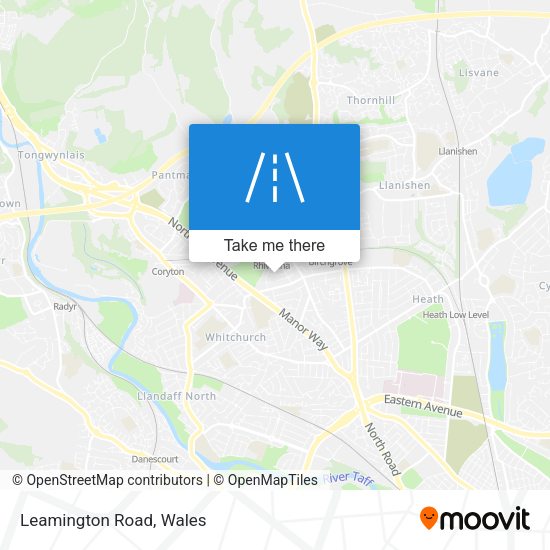 Leamington Road map