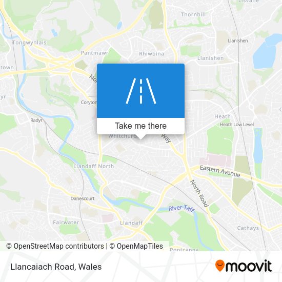Llancaiach Road map
