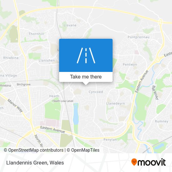 Llandennis Green map