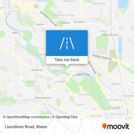 Llanidloes Road map