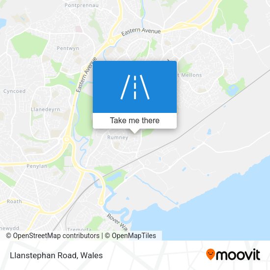 Llanstephan Road map