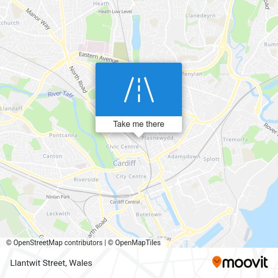 Llantwit Street map