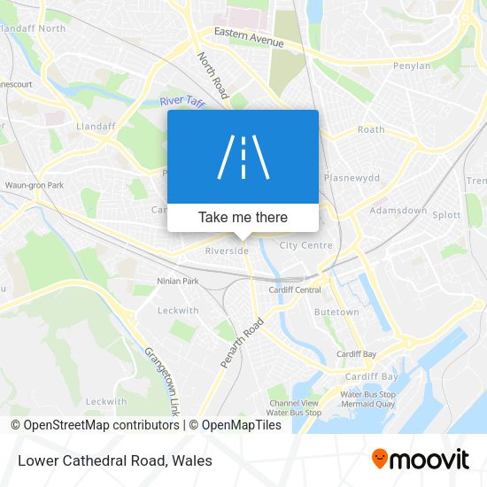 Lower Cathedral Road map