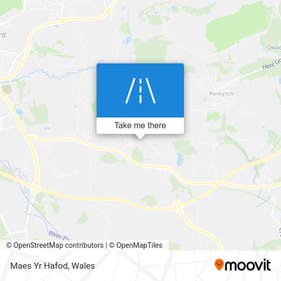 Maes Yr Hafod map