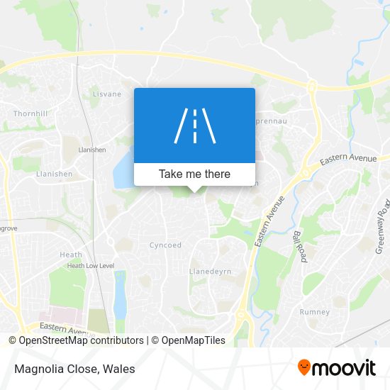 Magnolia Close map