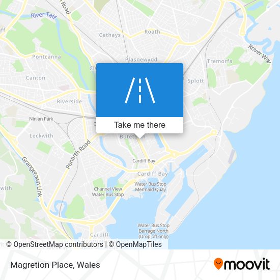 Magretion Place map