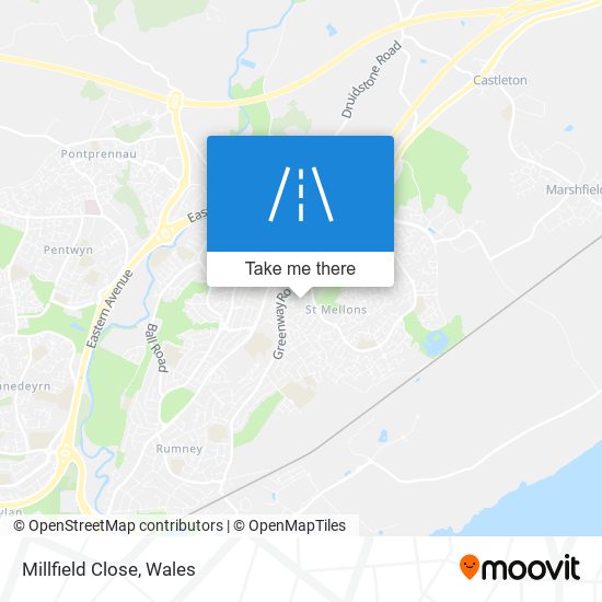 Millfield Close map