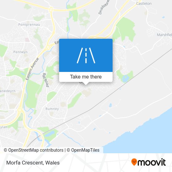 Morfa Crescent map