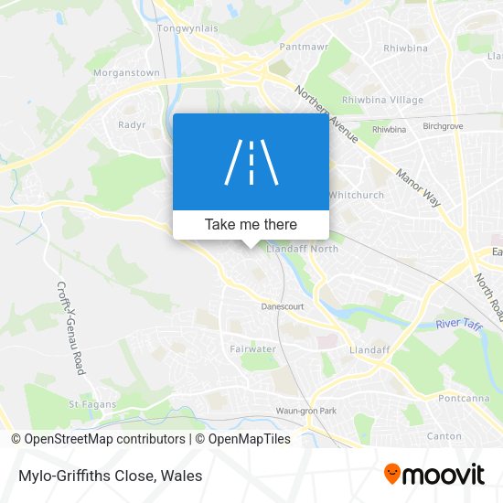 Mylo-Griffiths Close map