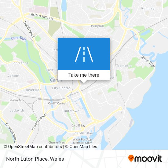 North Luton Place map