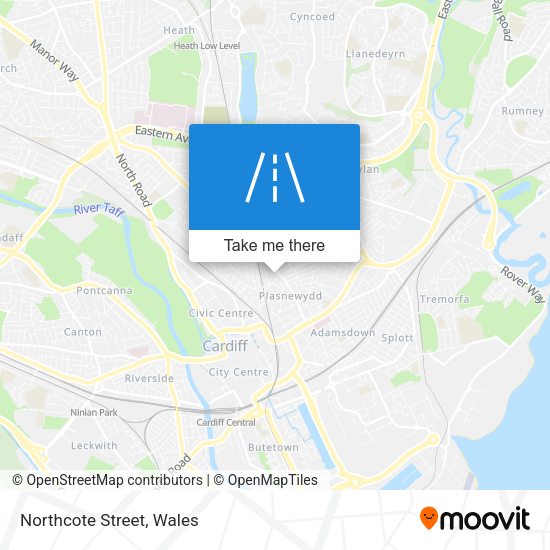 Northcote Street map