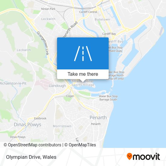Olympian Drive map