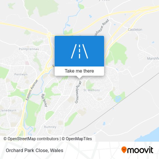 Orchard Park Close map