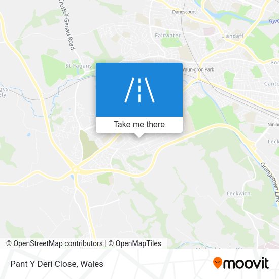 Pant Y Deri Close map