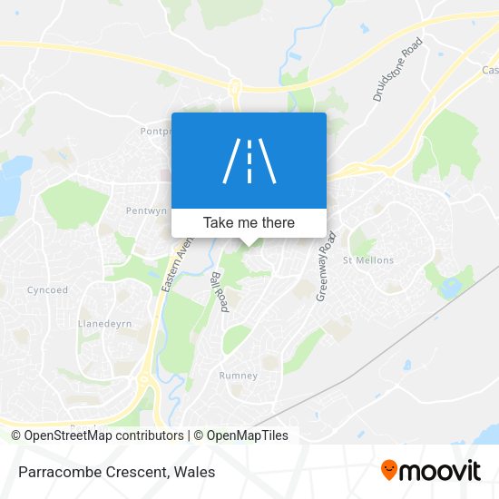 Parracombe Crescent map