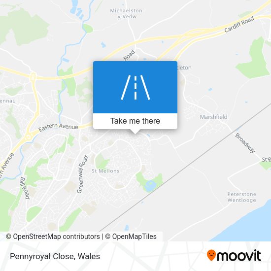 Pennyroyal Close map