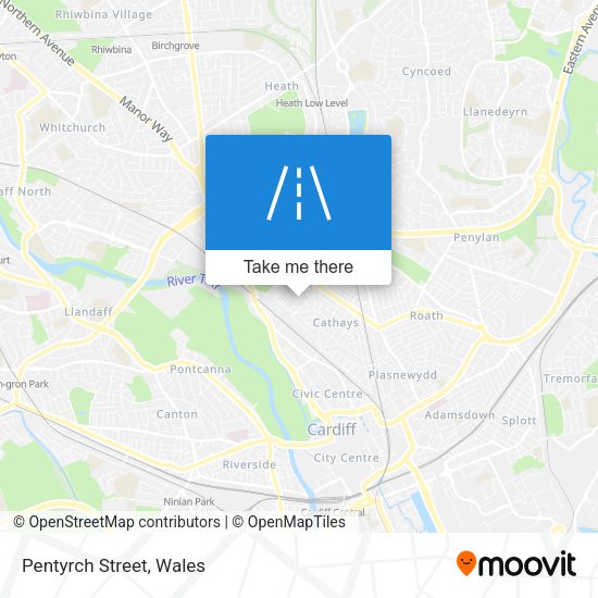 Pentyrch Street map