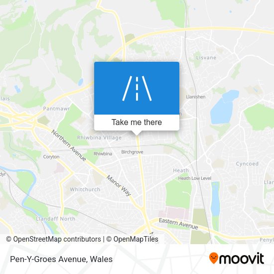 Pen-Y-Groes Avenue map