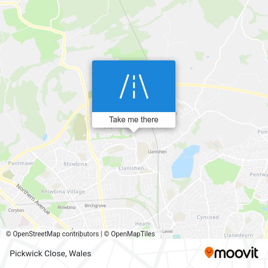 Pickwick Close map