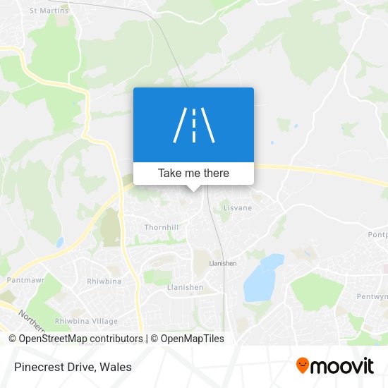 Pinecrest Drive map