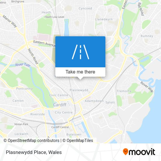 Plasnewydd Place map