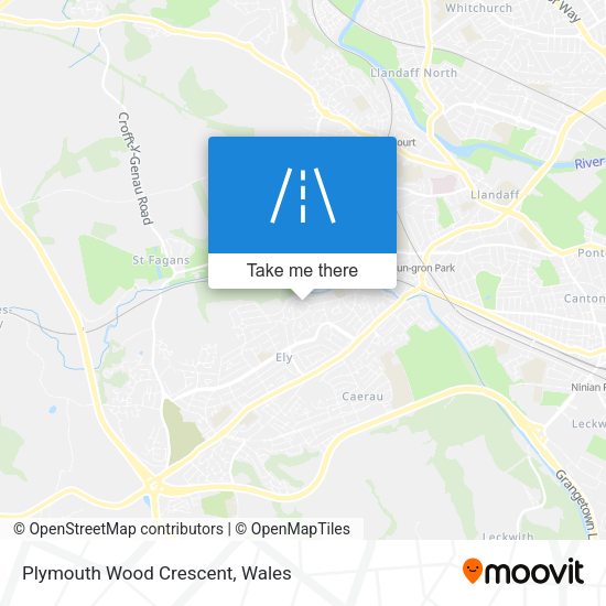 Plymouth Wood Crescent map
