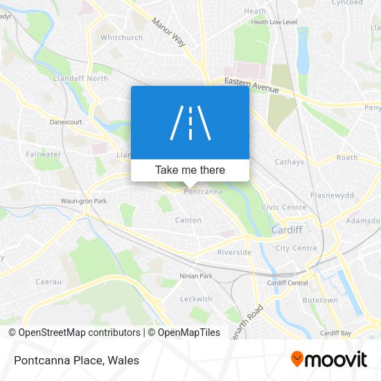 Pontcanna Place map