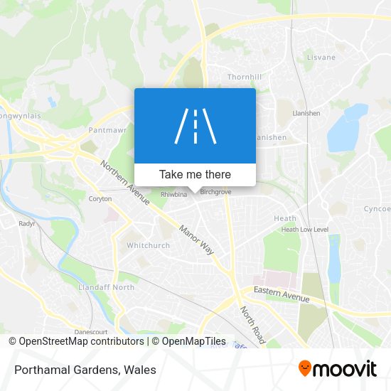 Porthamal Gardens map