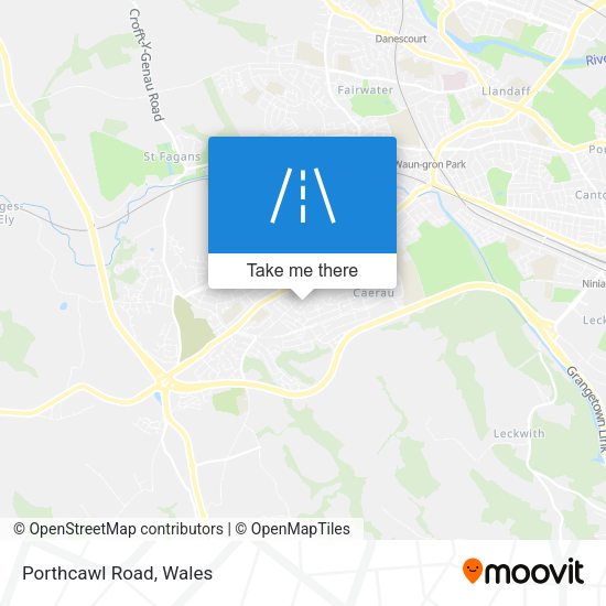 Porthcawl Road map