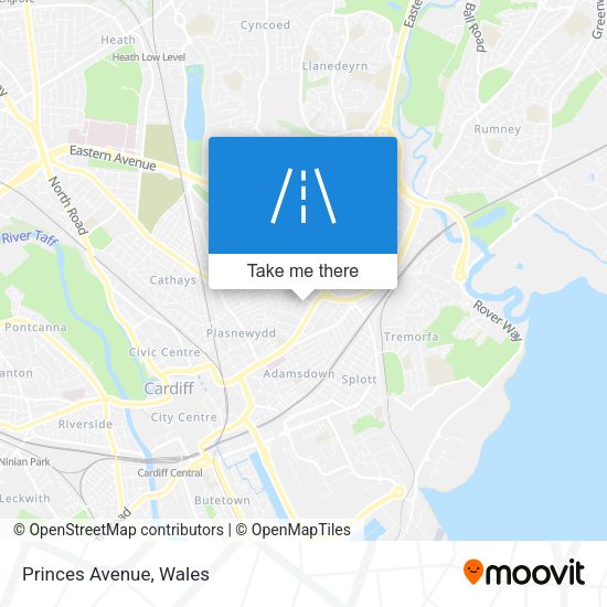 Princes Avenue map