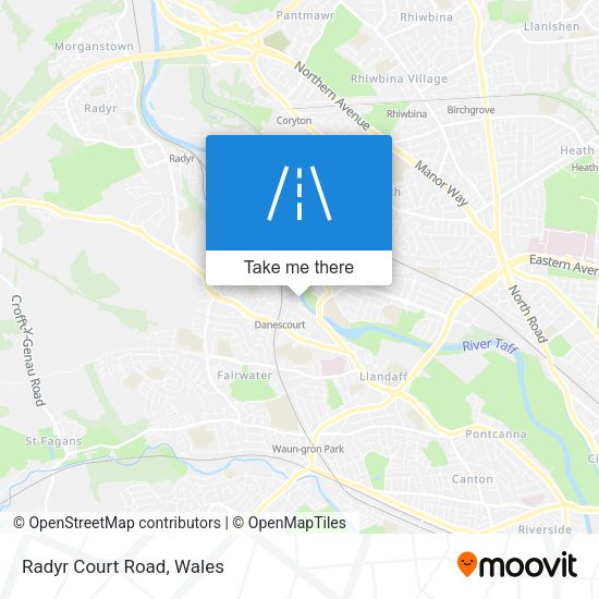 Radyr Court Road map