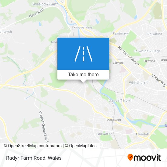 Radyr Farm Road map
