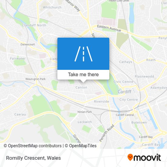 Romilly Crescent map
