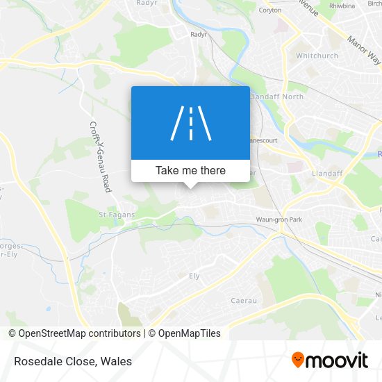 Rosedale Close map