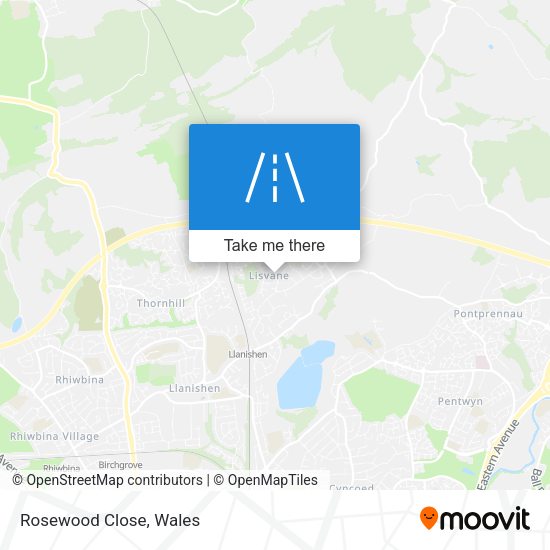 Rosewood Close map
