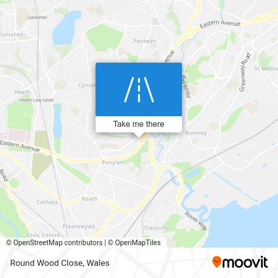 Round Wood Close map
