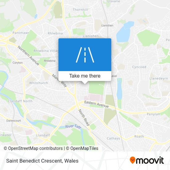 Saint Benedict Crescent map