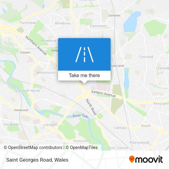 Saint Georges Road map