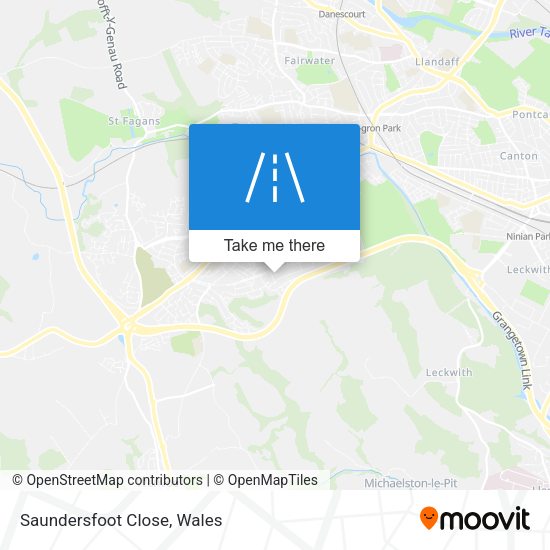 Saundersfoot Close map