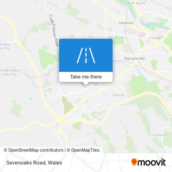 Sevenoaks Road map