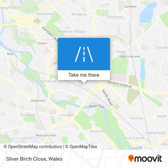 Silver Birch Close map