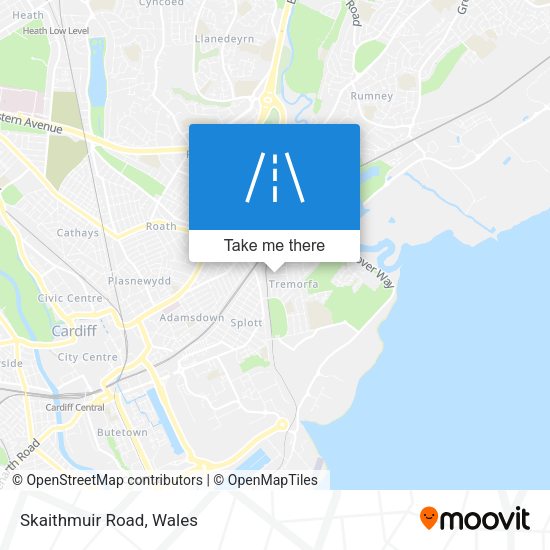 Skaithmuir Road map