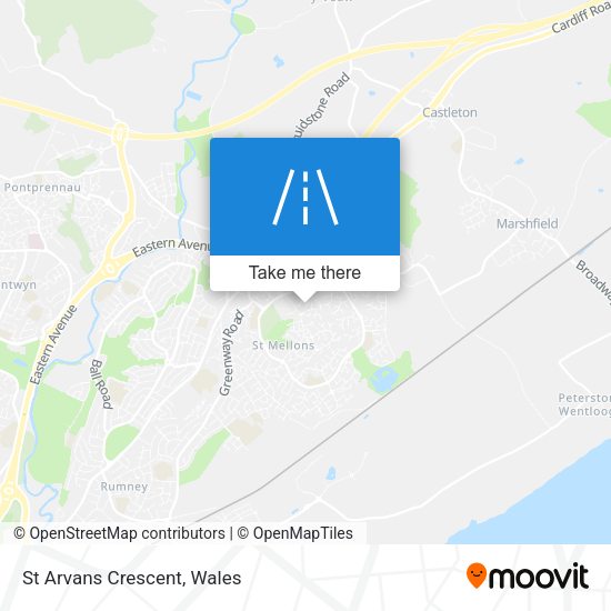 St Arvans Crescent map