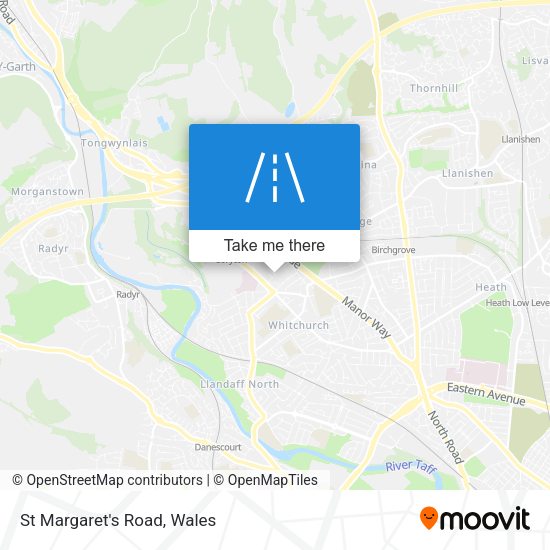St Margaret's Road map