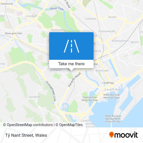Tŷ Nant Street map