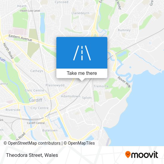 Theodora Street map