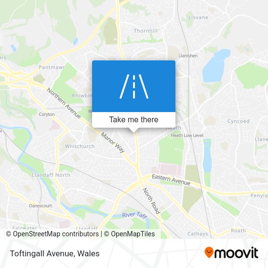 Toftingall Avenue map
